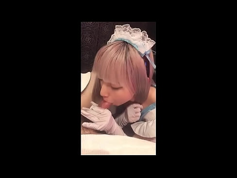 ❤️ Japanese Idol [mayuka], kostum pelayan Prancis, bagian 1, blowjob dan brengsek dengan lotion Porno pada kami ️❤